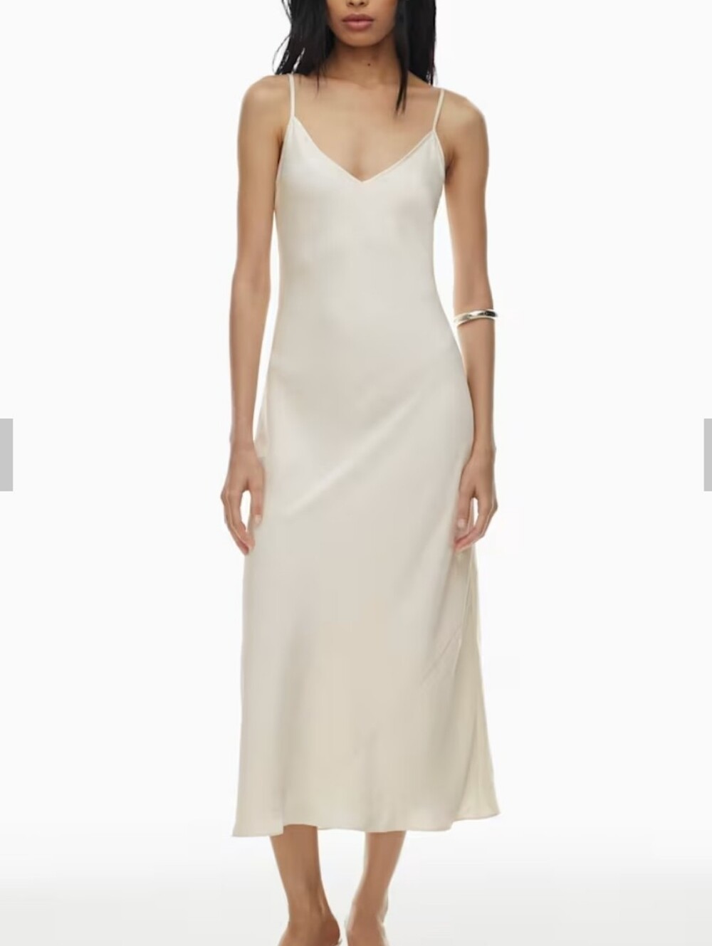 Aritzia By Wilfred Only Slip Satin Dress Size XS Dress with Spaghetti Strap{B21} - Picture 10 of 13